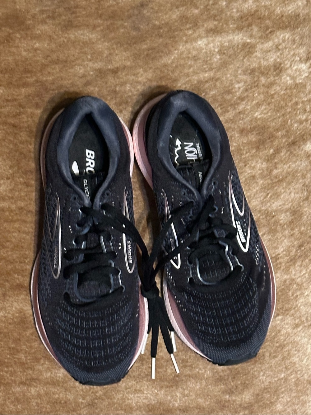 Brooks Glycerin 19 Running Shoe Black/pink Womens 8.5